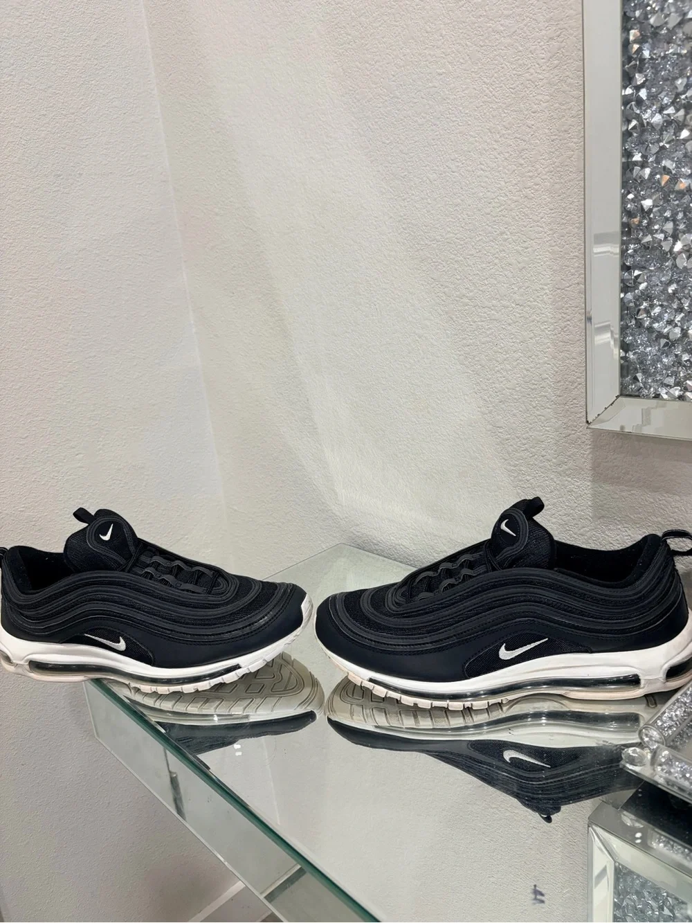 Nike Air Max 97 Black with White Swoosh